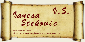 Vanesa Steković vizit kartica